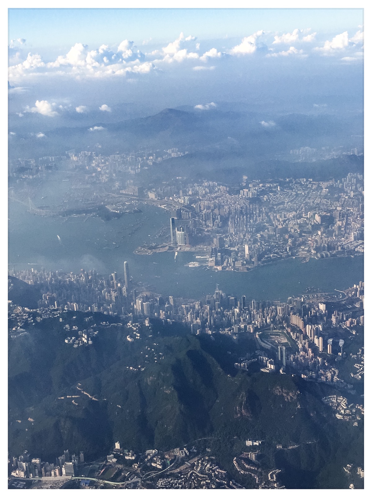 Vue aérienne de Hong Kong