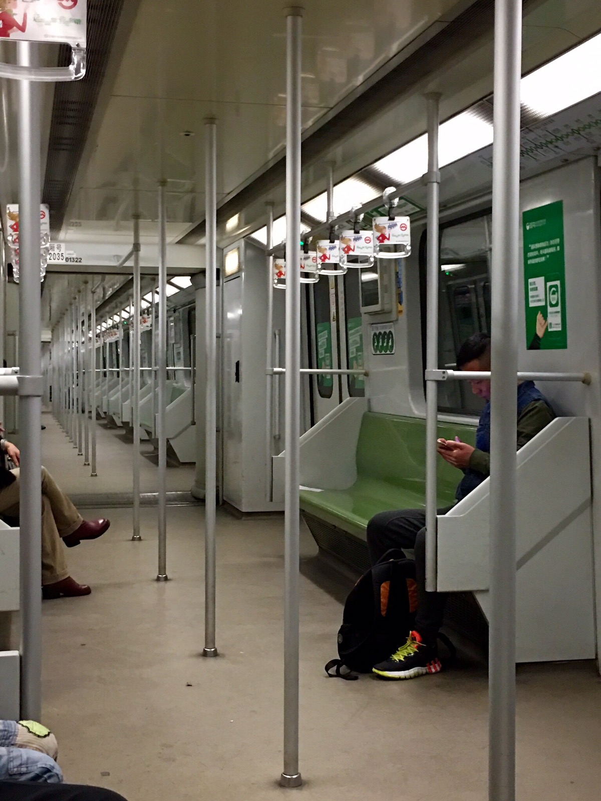 Metro de Shanghai vide a 20h35