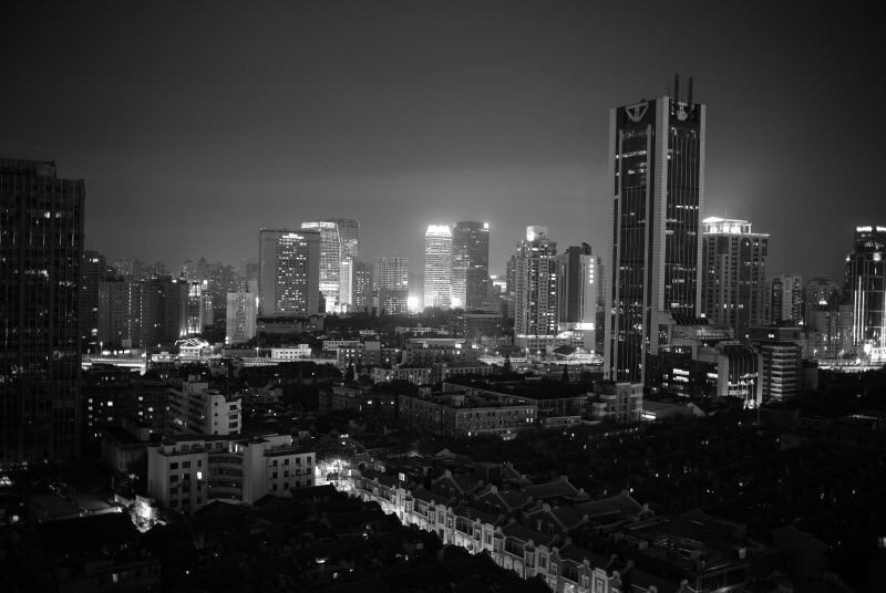 Vu de Shanghai, mon balcon, cette nuit